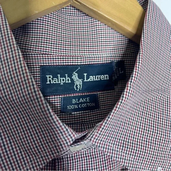 Ralph Lauren Blake Long Sleeve Mens Button Front Shirt Size Large - Picture 3 of 6